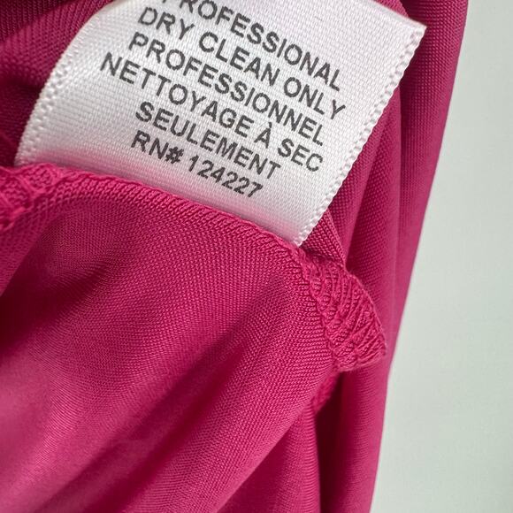 MISA Los Angeles Teget Draped Mini Cocktail Dress Raspberry Pink Size XS NWT - Picture 9 of 11